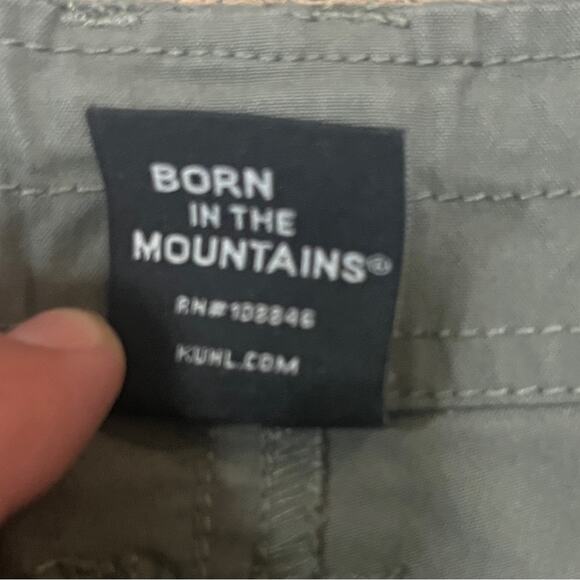 Kuhl Green Shorts Womens Size 6 Outdoor Granola Girl Earthy Nature Hiking Trails - Picture 5 of 6